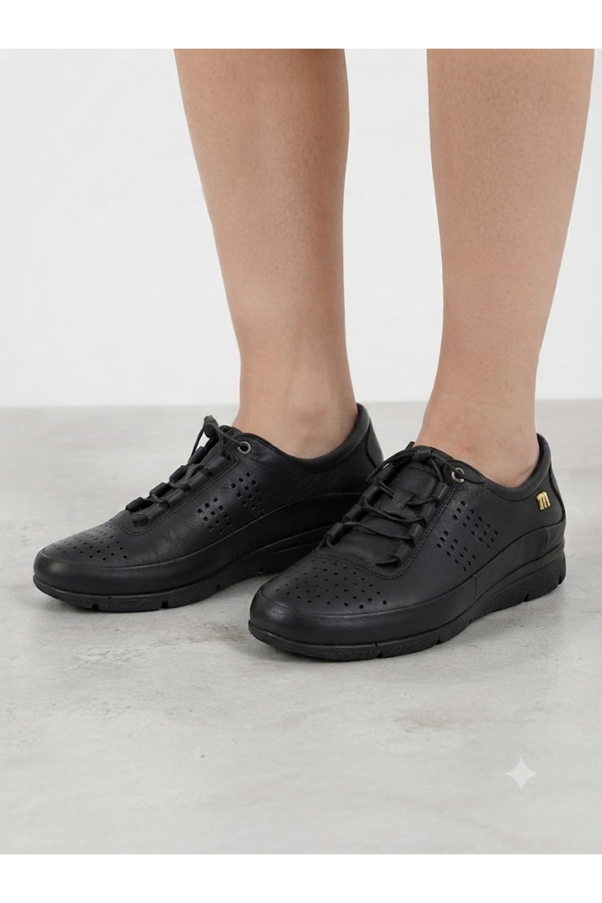 mammamia Hakiki Deri Kadın Ortopedik Sneaker