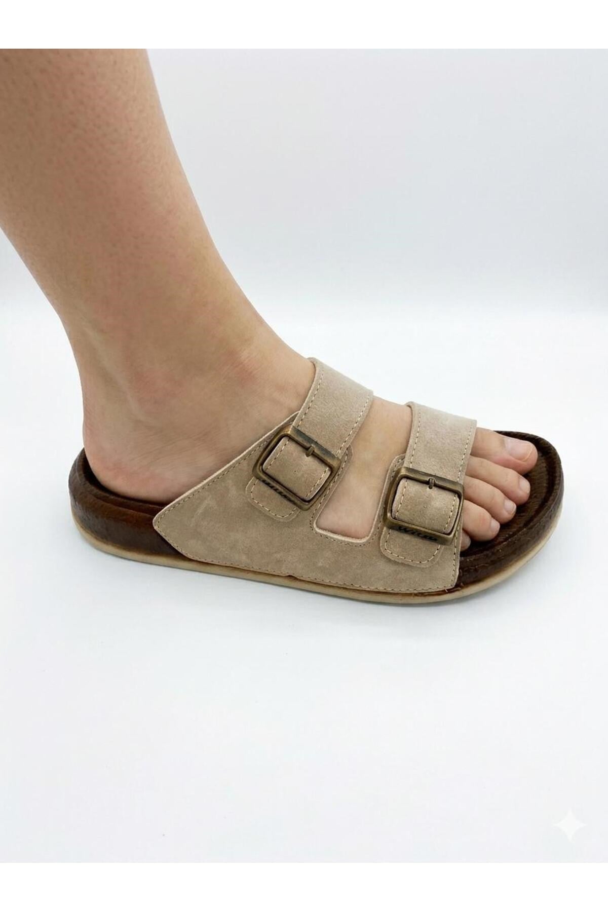 Mantar Taban Anatomik Çift Kemerli Comfort Terlik