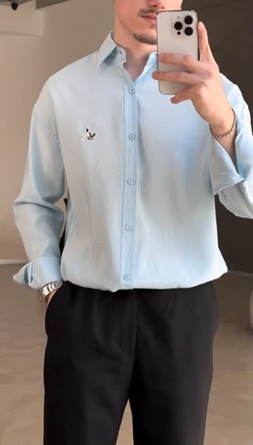 Beymen Oversize Gömlek Bebek Mavisi