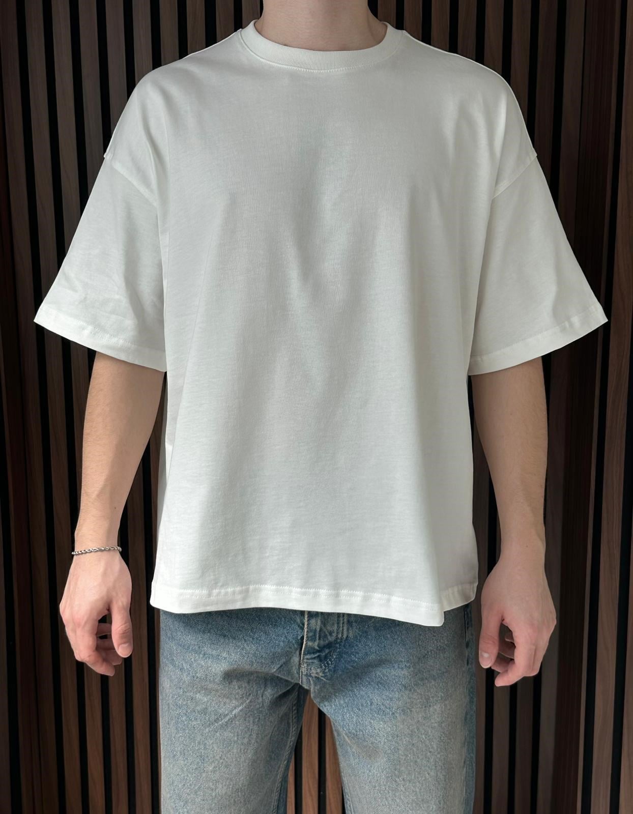 Boxy Fit Tshirt Beyaz