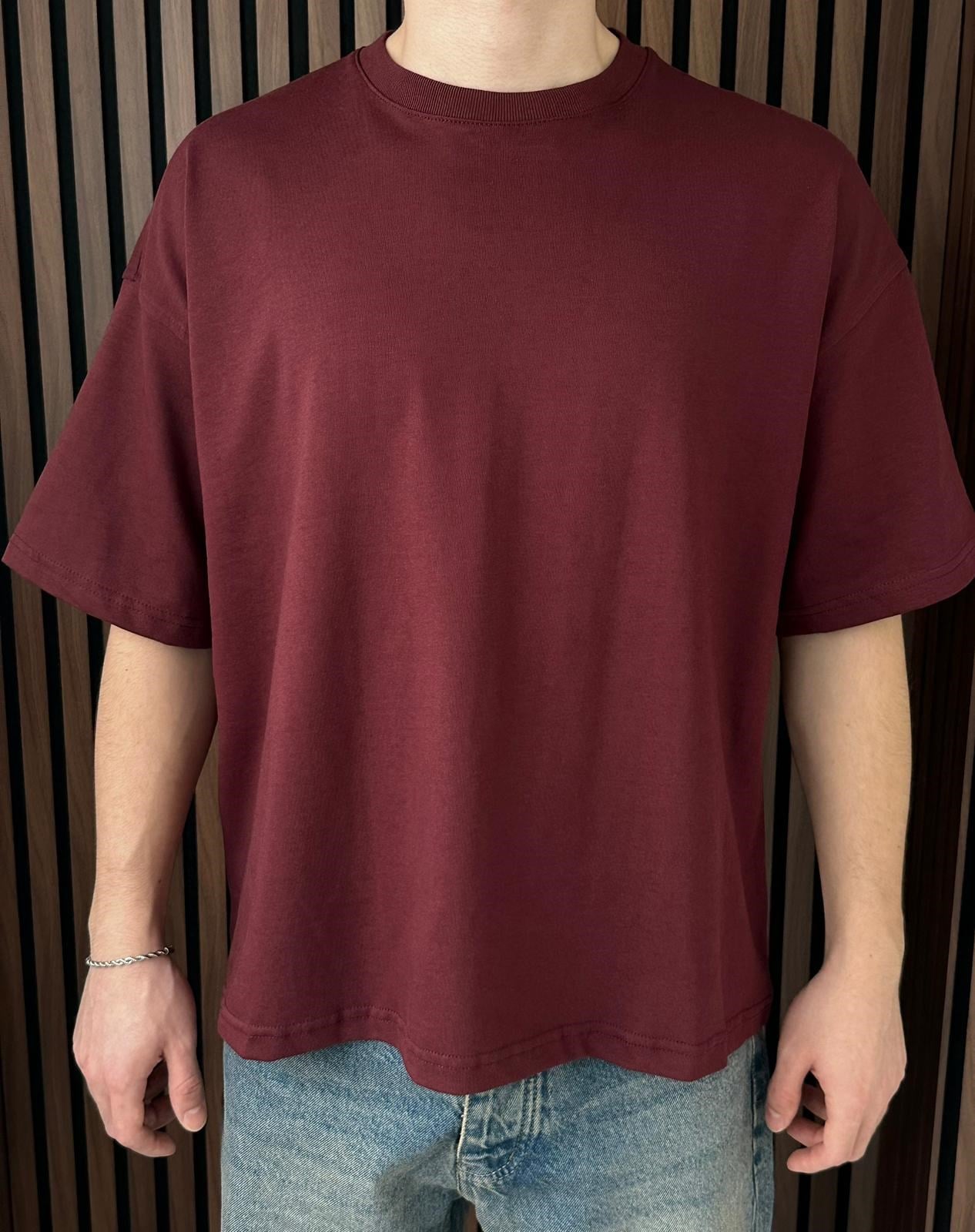 Boxy Fit Tshirt Bordo