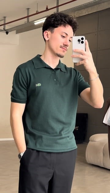 Rl Bisiklet Yaka Tshirt