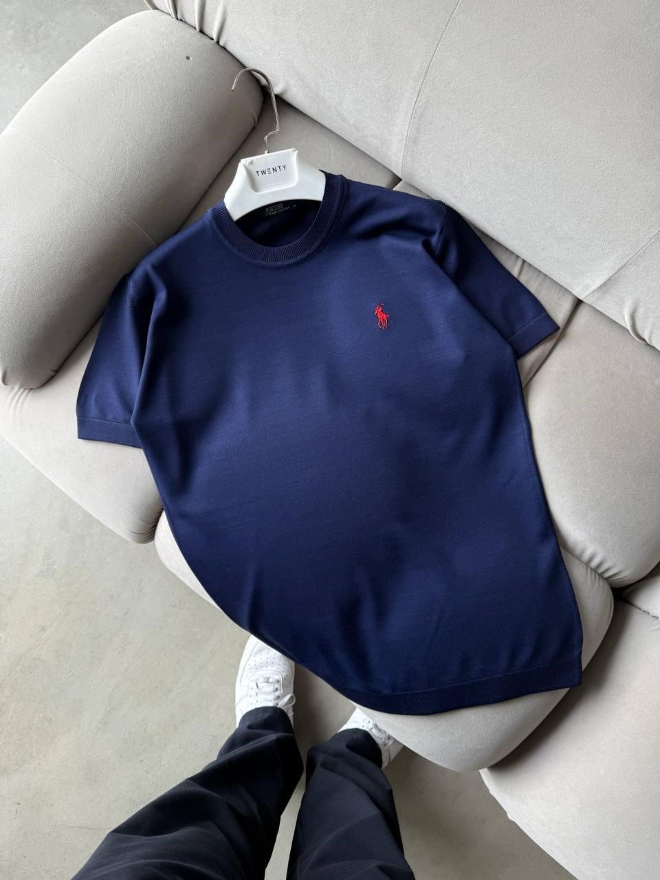 RL Bisiklet Yaka Tshirt Lacivert