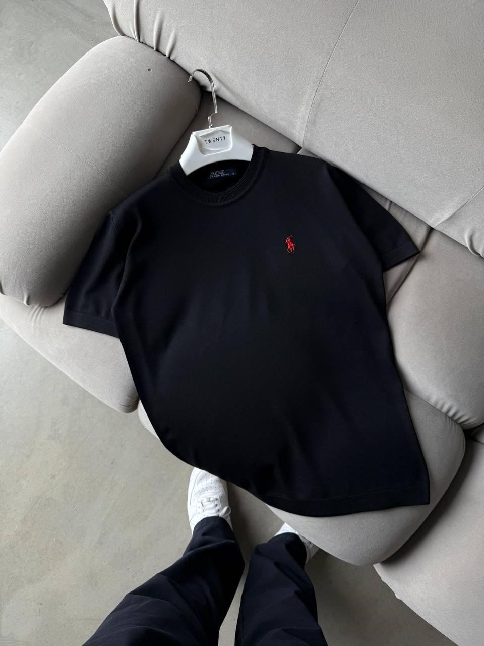 RL Bisiklet Yaka Tshirt Siyah