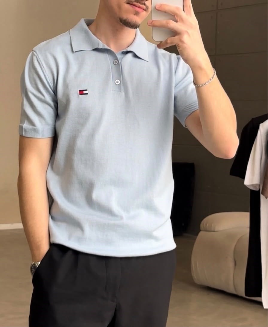 TH Triko Polo Yaka Bebek Mavisi