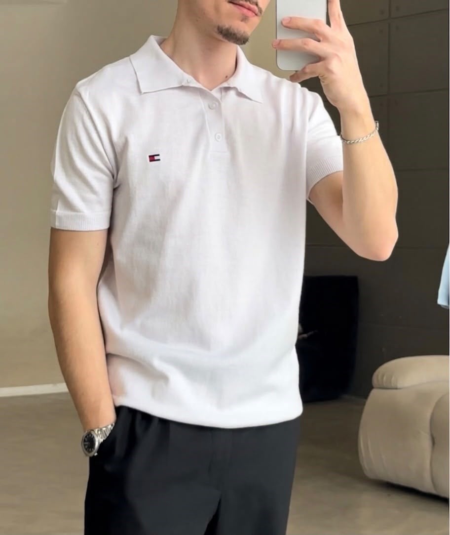 TH Triko Polo Yaka Beyaz
