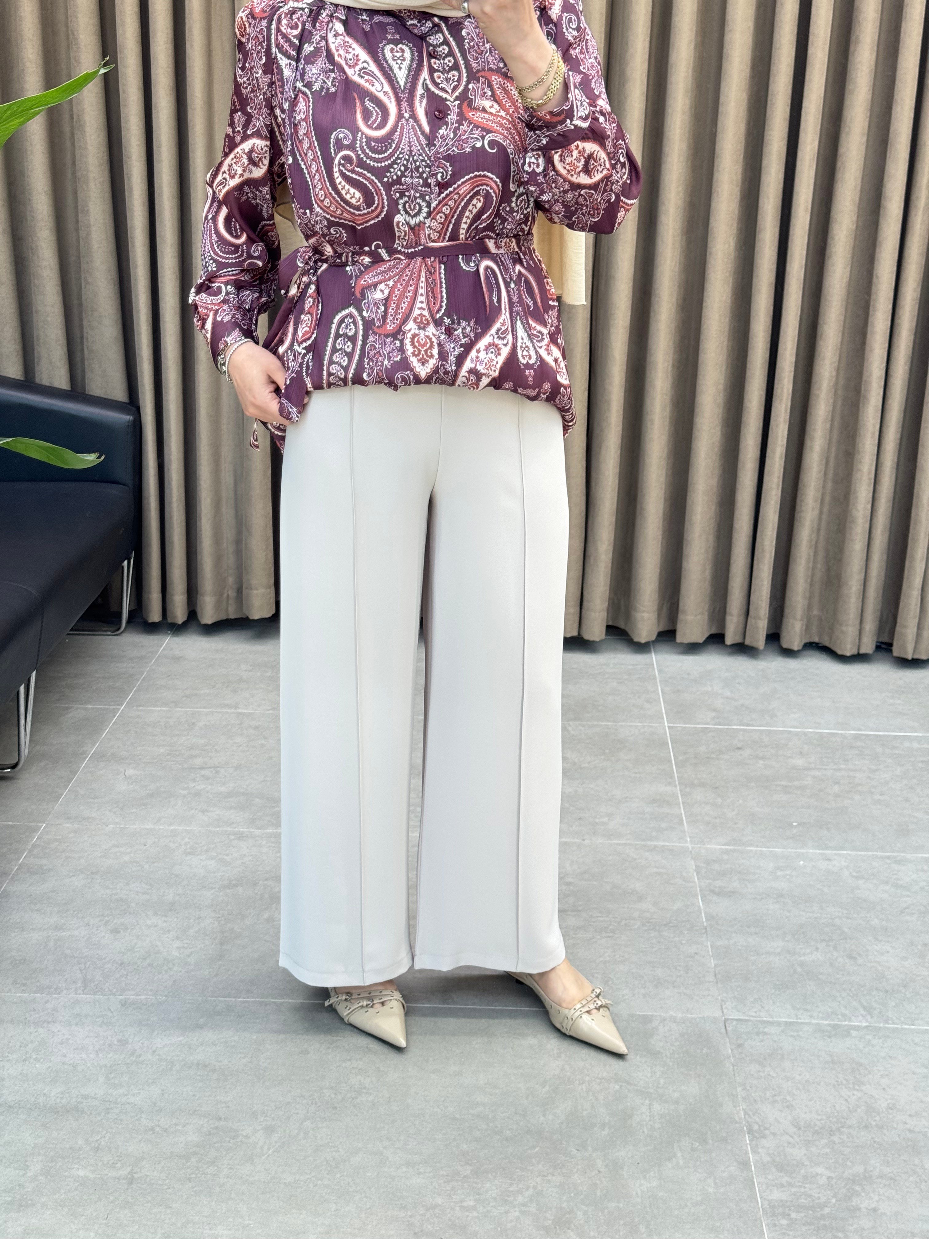 Alin Krep Pantalon / Taş