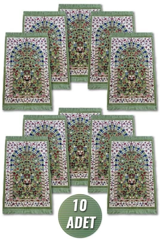 10 Adet Kadife Ravza Desenli Seccade