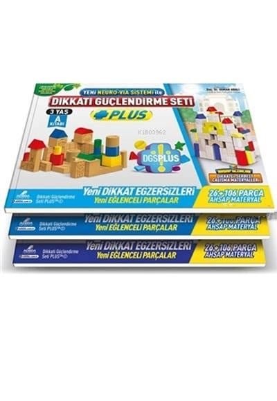 Dikkati Güçlendirme Seti Plus (3 Kitap Materyalsiz - 3 Yaş)