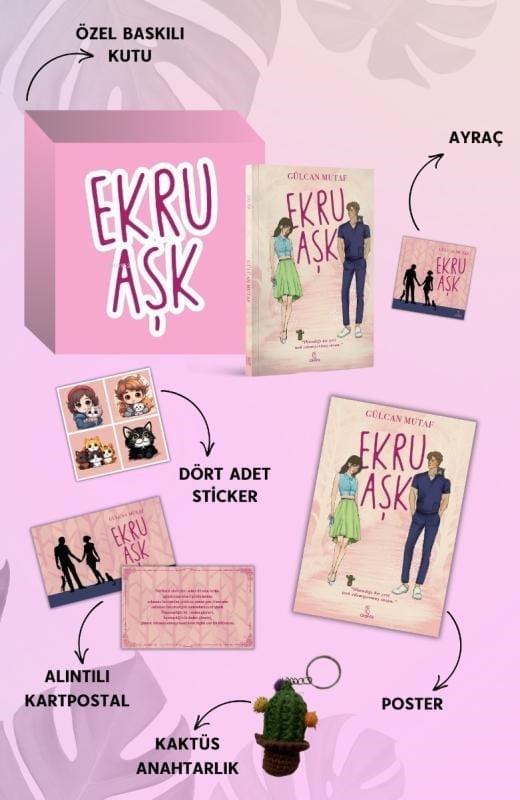 Ekru Aşk Özel Kutulu Set