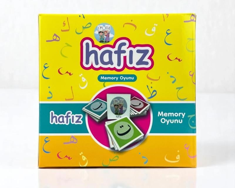 Hafız Memory Oyunu – Dini Eğitici Arapça Harf Eşleştirme Oyun Seti (58 Kart)