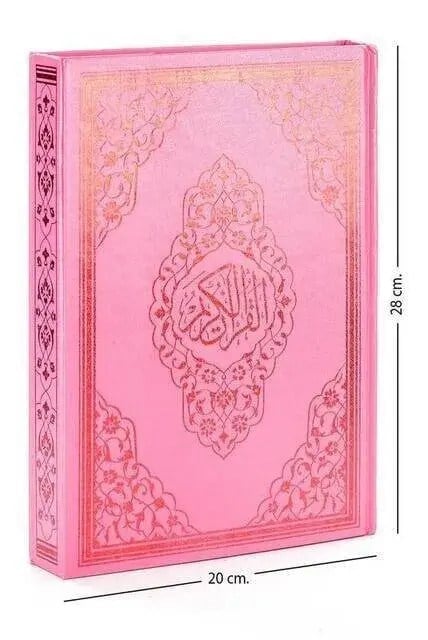 Kuranı Kerim - Sade Arapça - Rahle Boy - Sesli - Pembe Renk - Ayfa Kuran - Bilgisayar Hatlı