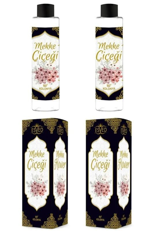 Mekke Çiçeği Kolonya 400Ml. 80 Derece 2 Adet
