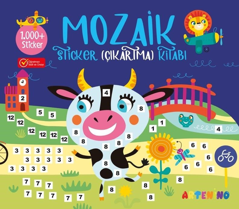 Mozaik Sticker (1.000+ Çıkartma) Kitabı-Lacivert