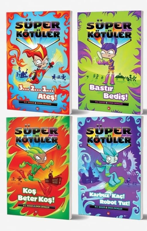 Süper Kötüler Seti - (4 Kitap)
