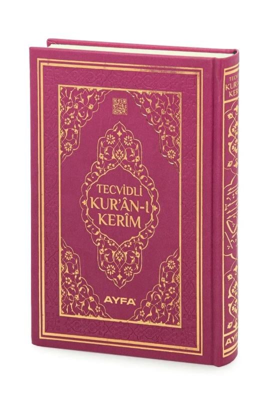 Tecvidli Kuranı Kerim - Termo Deri - Orta Boy - Fuşya Renkli - Ayfa Yayınevi - Bilgisayar Hatlı