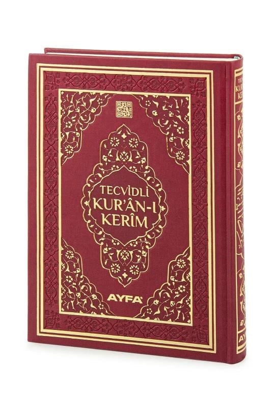 Tecvidli Kuranı Kerim - Termo Deri - Rahle Boy - Bordo Renkli - Ayfa Yayınevi - Bilgisayar Hatlı