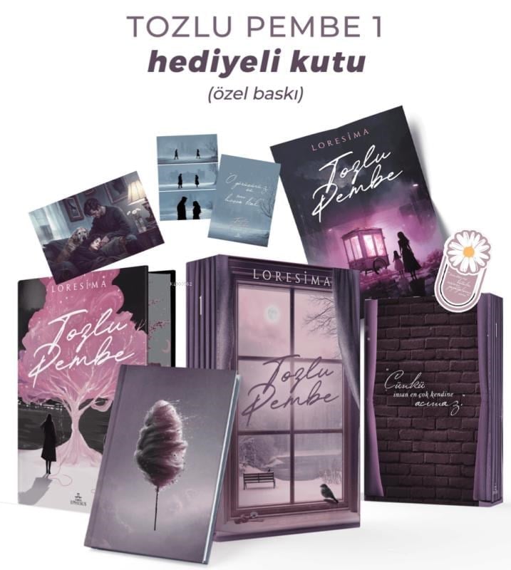 Tozlu Pembe 1 (Ciltli-Yan Boyamalı-Hediyeli Kutu)
