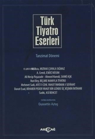 Türk Tiyatro Eserleri 4 Tanzimat Dönemi