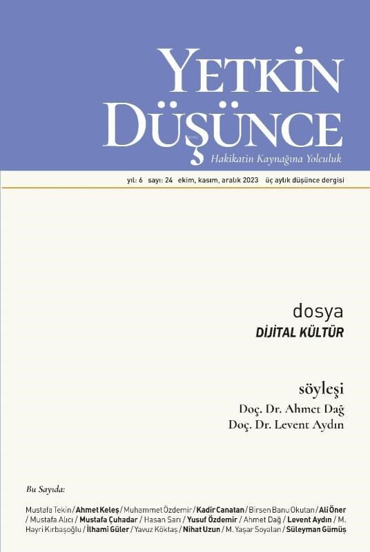 Yetkin Düşünce: 24. Sayı