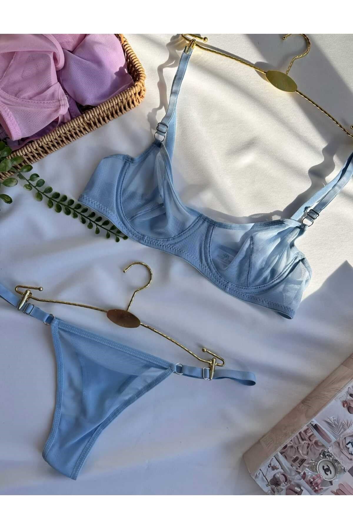Kadın Comfort Balenli Tül Takım