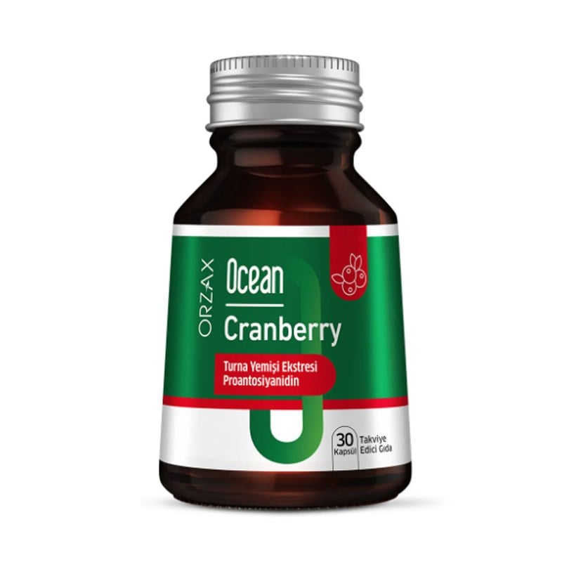 Orzax Ocean Cranberry Turna Yemişi Ekstresi 30 Tablet Takviye Edici Gıda