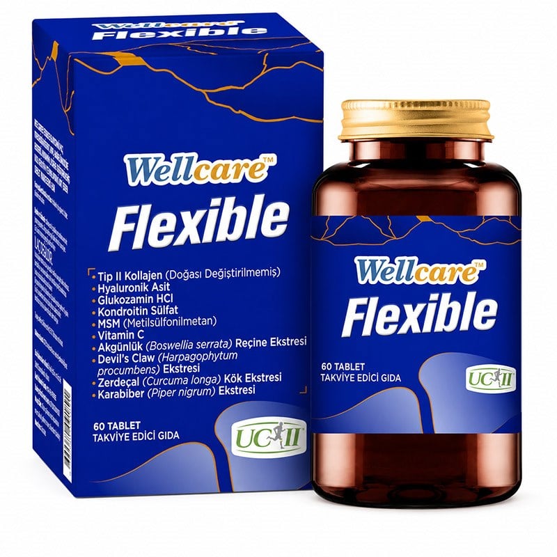Wellcare Collagen Flexible Takviye Edici Gıda 60 Tablet