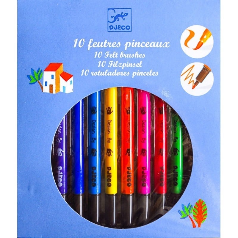 10 Felt Brushes - Classic