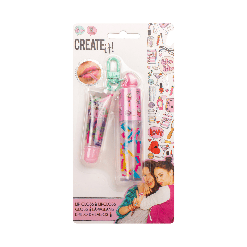 Create It  Kokulu Dudak Parlatıcısı Anahtarlık Seti - Kalp