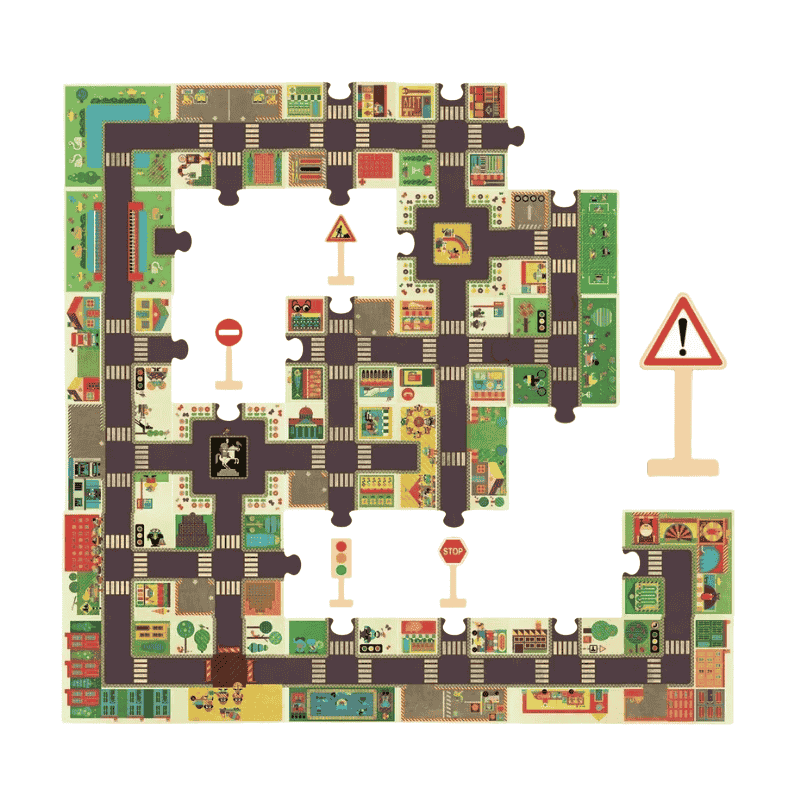 Djeco Dev Puzzle 24 Parça - The City