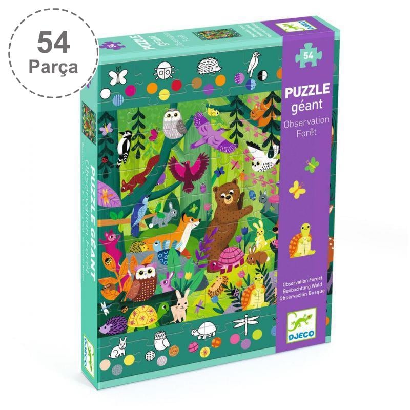 Djeco Dev Puzzle 54 Parça - Observation Forest