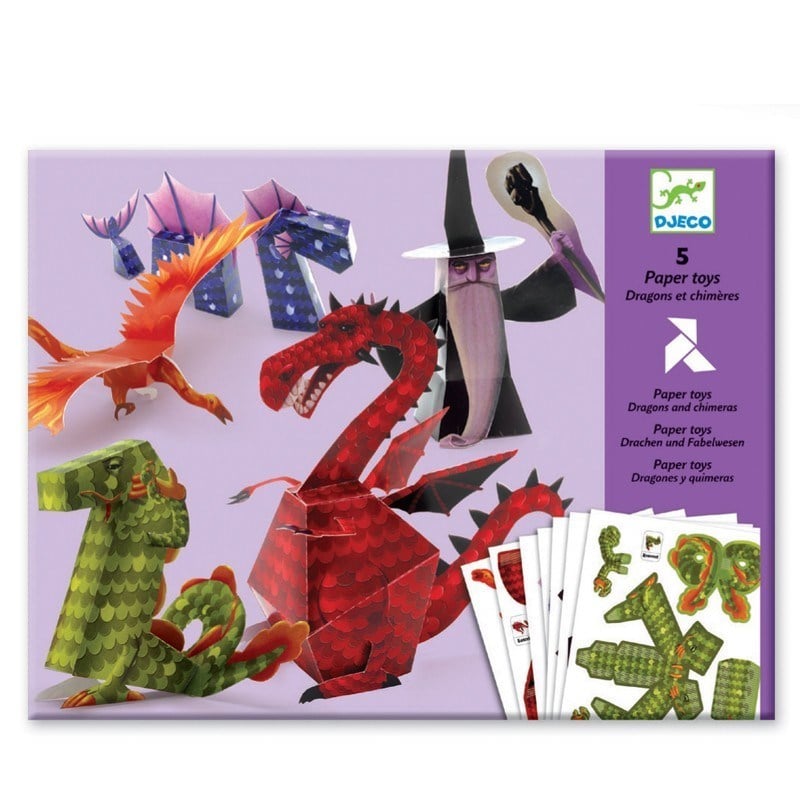 Djeco Kağıt Oyuncaklar/Dragons And Chimeras