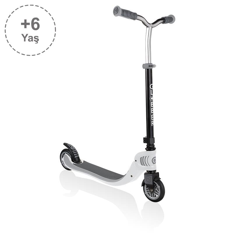 Globber Flow 125 Katlanabilir Scooter - Beyaz / Siyah