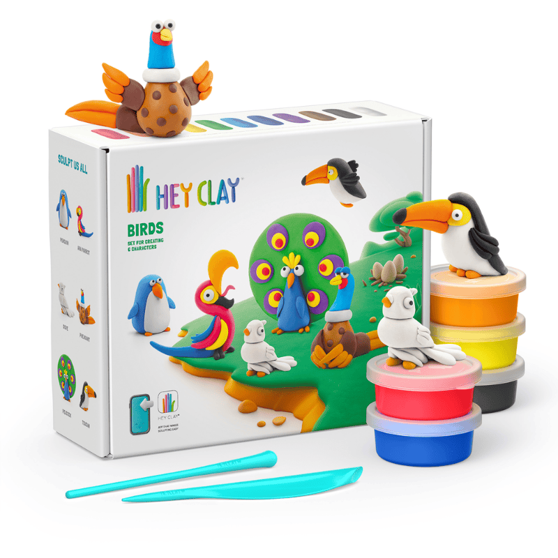Hey Clay Yaratıcı Kil Seti - Birds