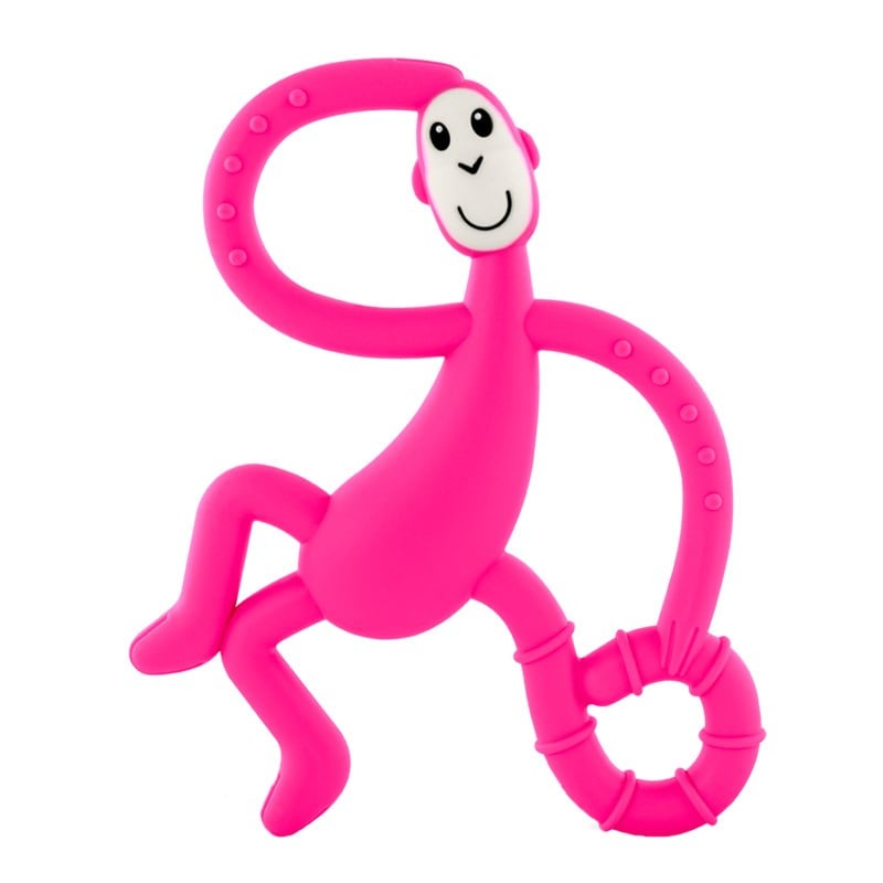 Matchstick Monkey Diş Oyuncağı - Maymun Dans - Pembe