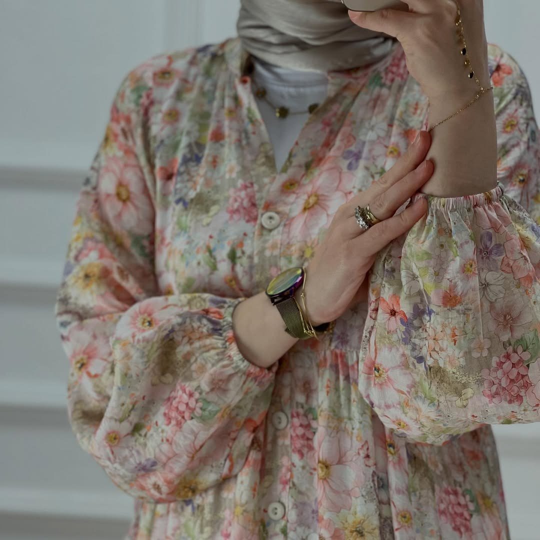 BAHAR ELBİSE PEMBE