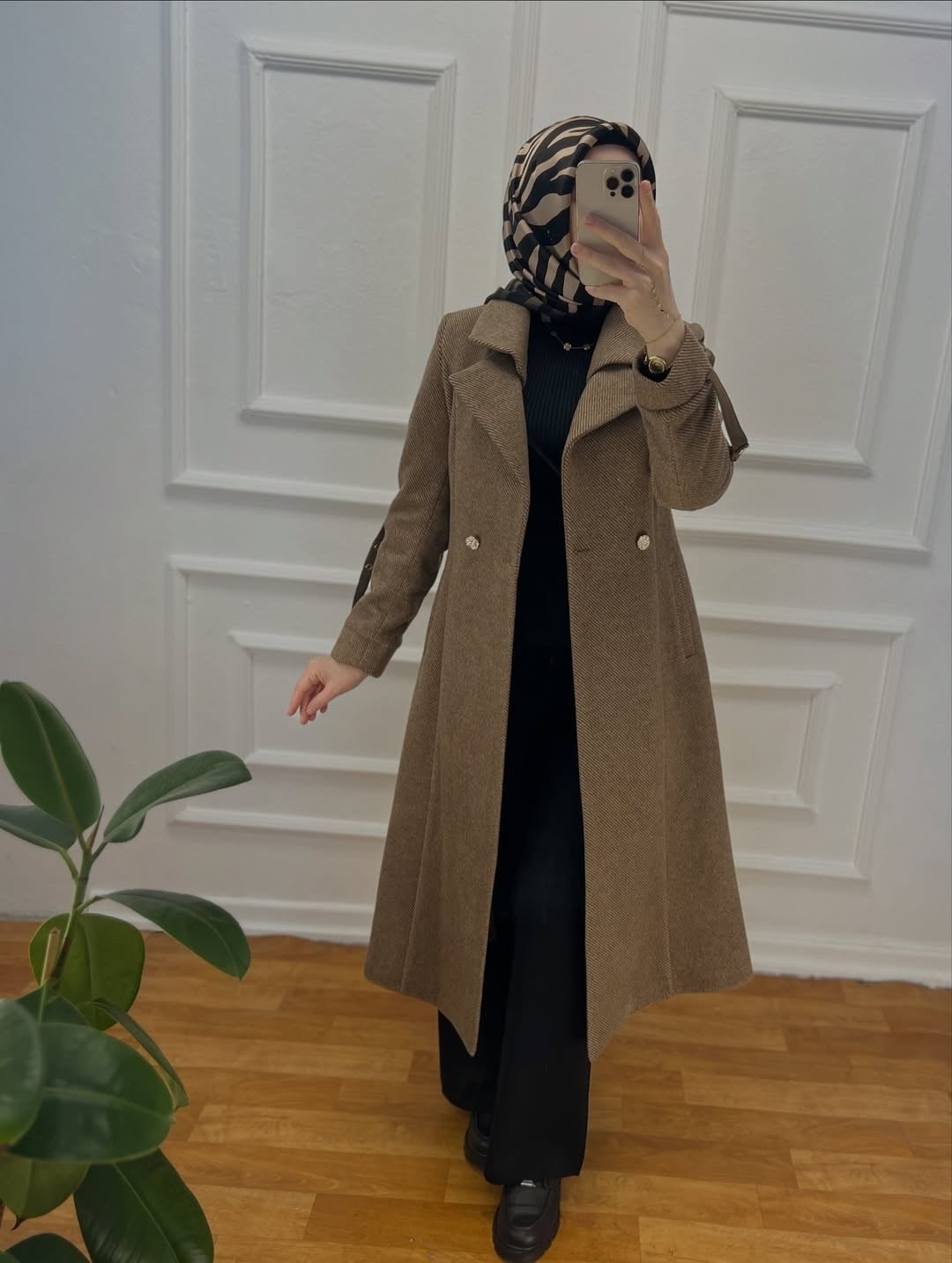 DİOGONEL KAŞE KABAN KAHVERENGİ