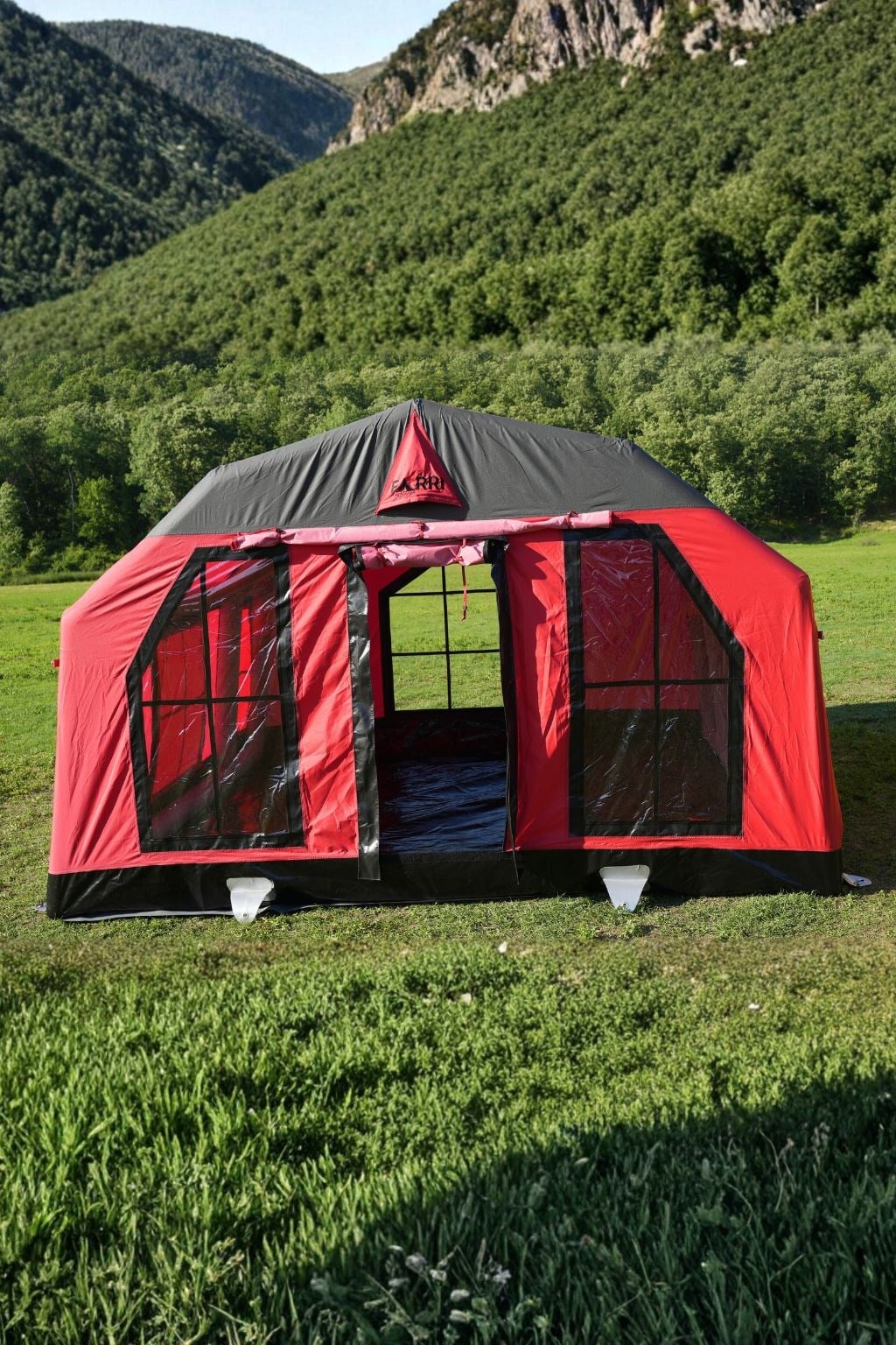 SKY Inflatable Tent | Red | 12.5 m² | 8–10 Person | 4-Season Family Air Tent