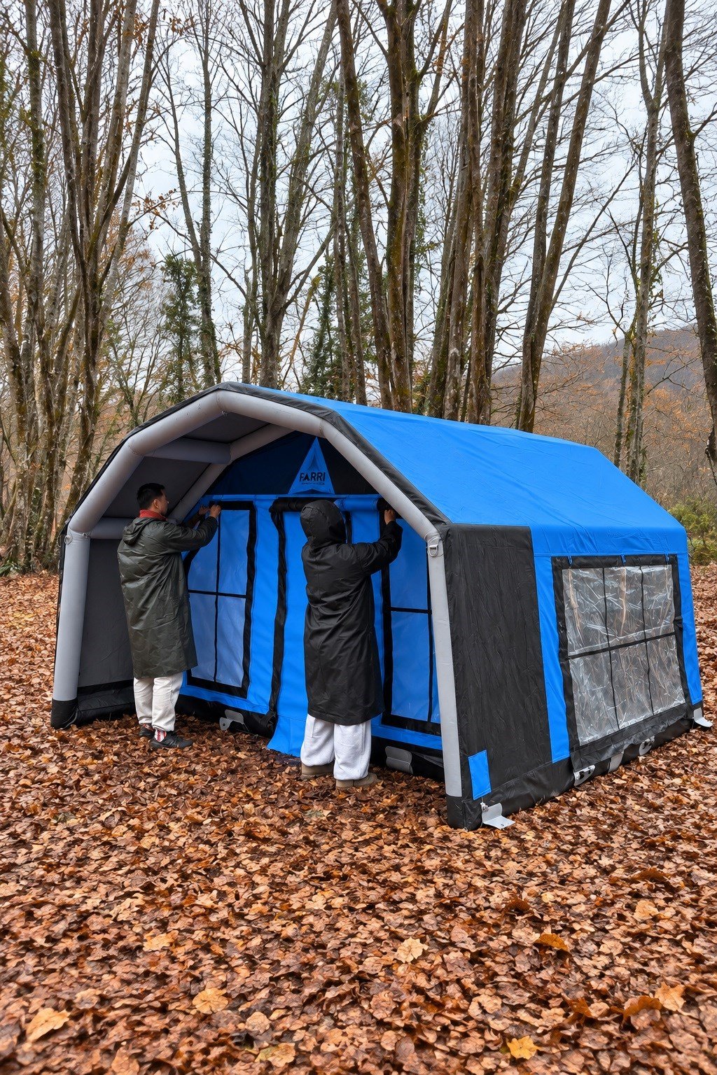 Arena Model Şişme Çadır | mavi| 9.8 m² | 6-8 Kişilik | 4 Mevsim