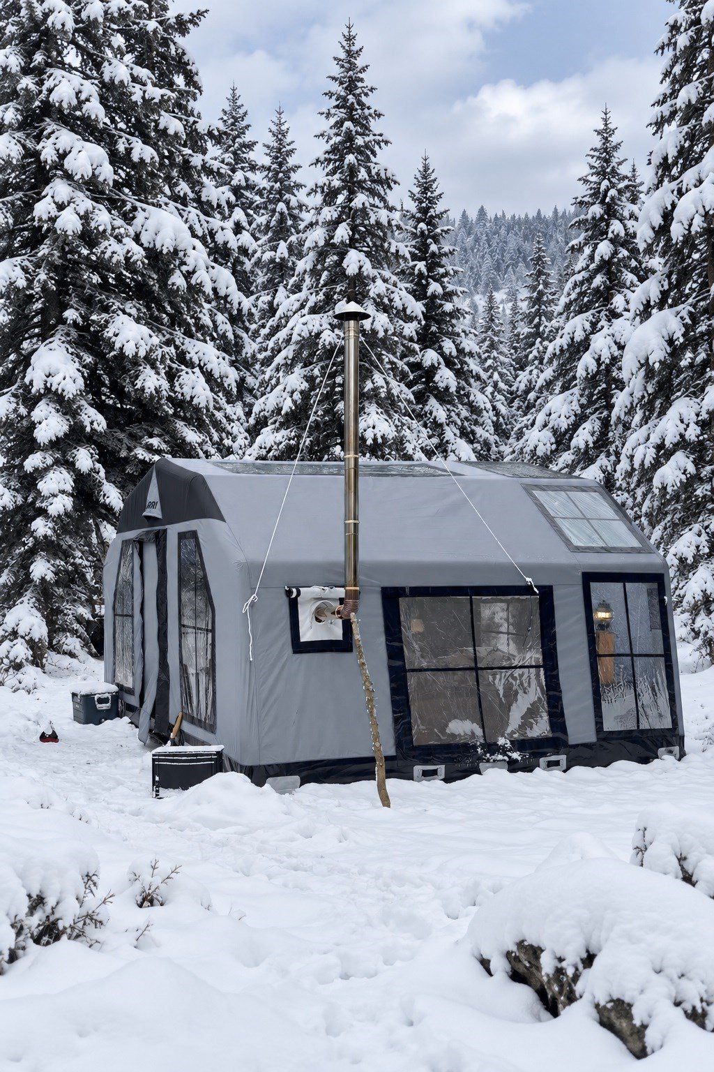 SKY Inflatable Tent | Gray | 12.5 m² | 8–10 Person | 4-Season