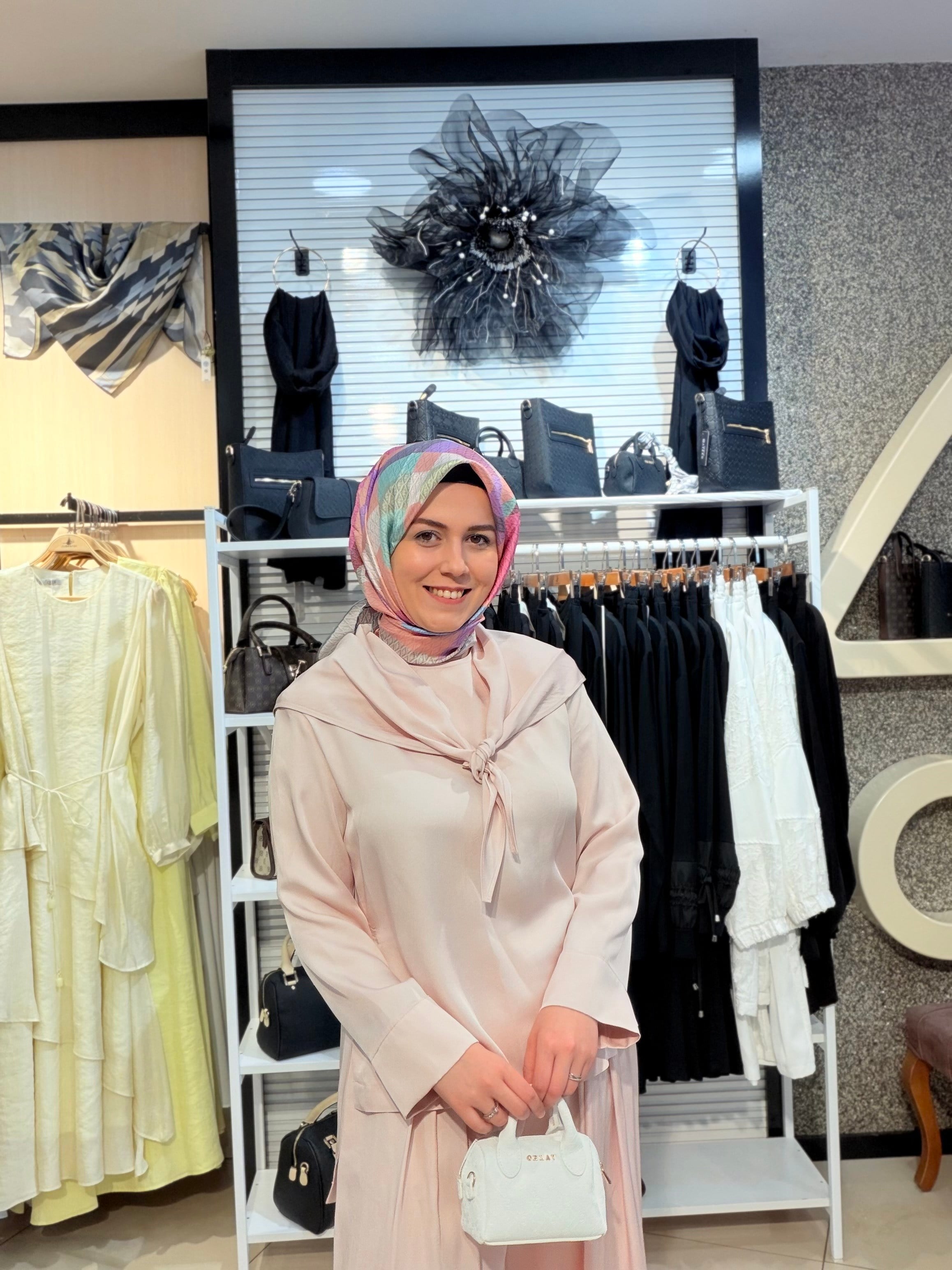 TERZİ DÜKKANI AVEN ASETAT FULARLI TAKIM