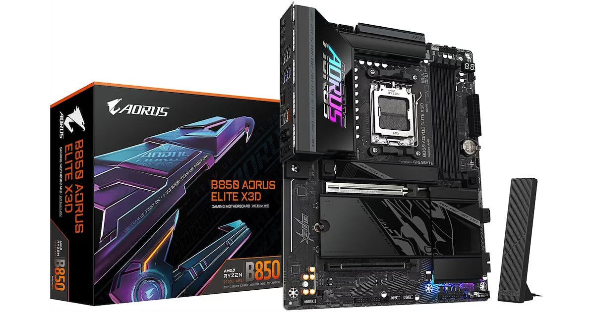 GIGABYTE B850 AORUS ELITE X3D DDR5 8000Mhz HDMI/DP ATX AM5