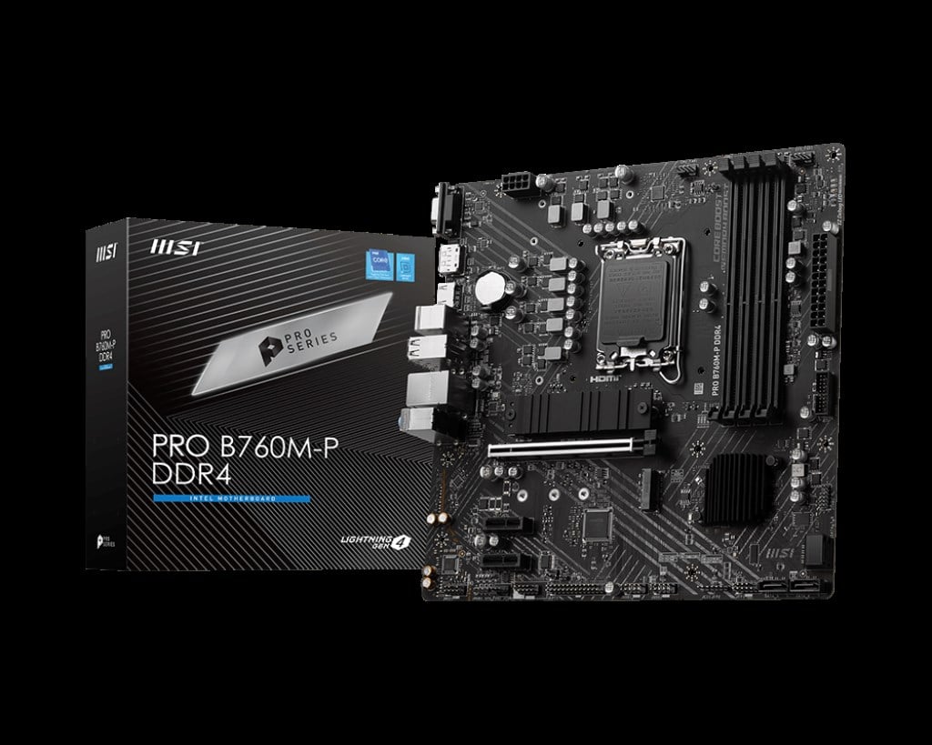 MSI PRO B760M-P DDR4 4800(OC) DDR4 HDMI DP M.2 ATX 1700p