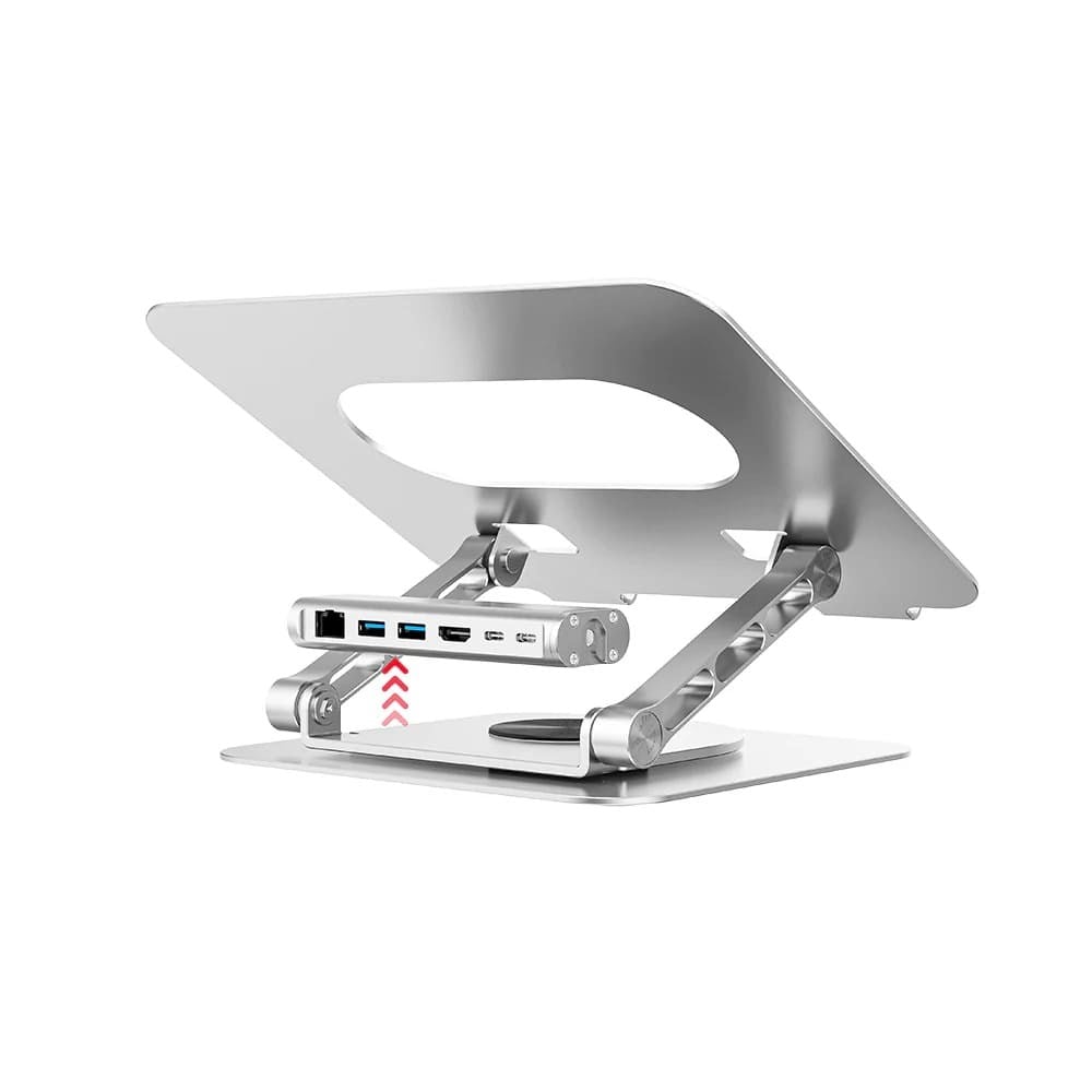 UNITEK 360D METAL 15.6” NOTEBOOK STAND VE 5in1 DOCKING STATION  (D1109B)
