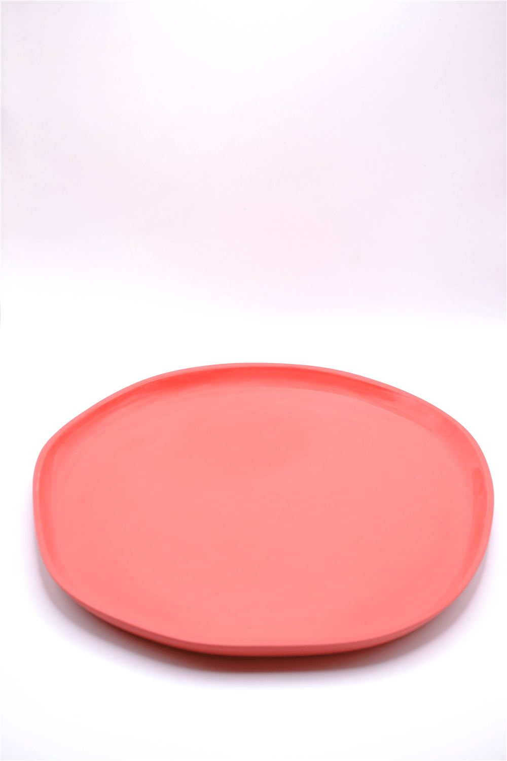 Organic Edge Plate - Coral 