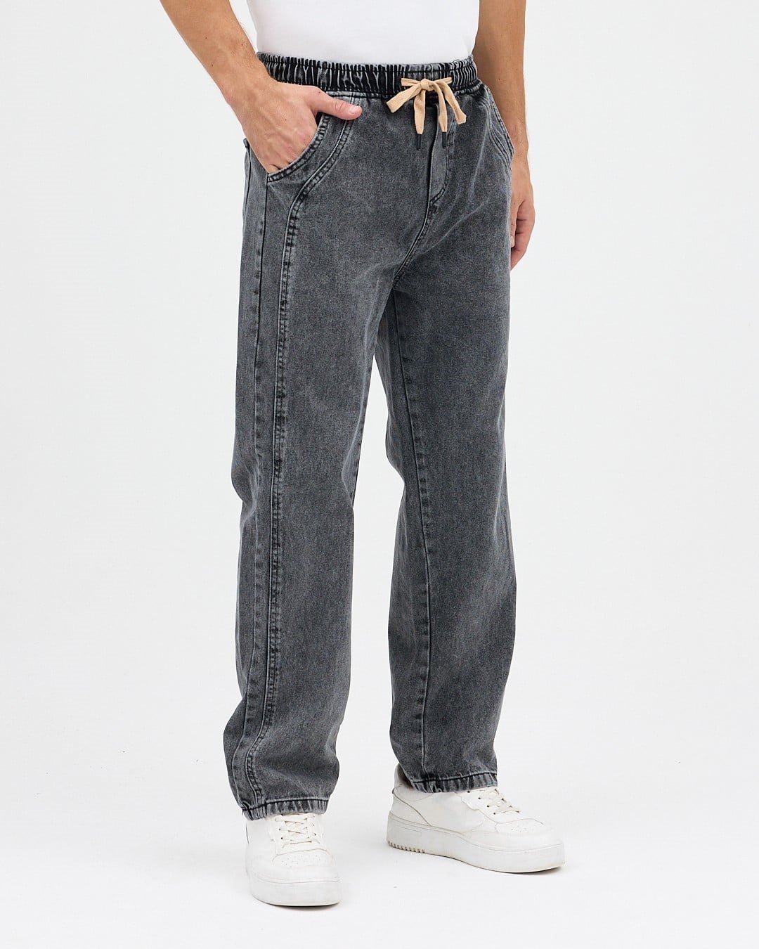 AMERİCANO BAGGY JEAN  KOT PANTOLON (FÜME)