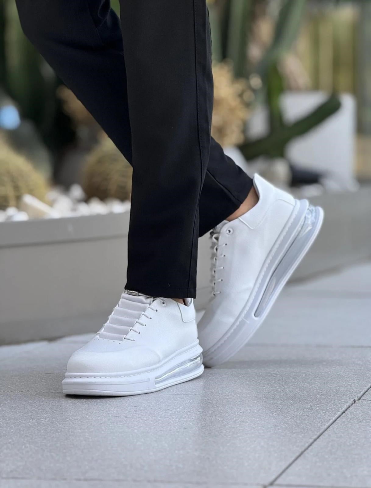 AVAX ERKEK YÜKSEK TABANLI SNEAKER AYAKKABI (BEYAZ)