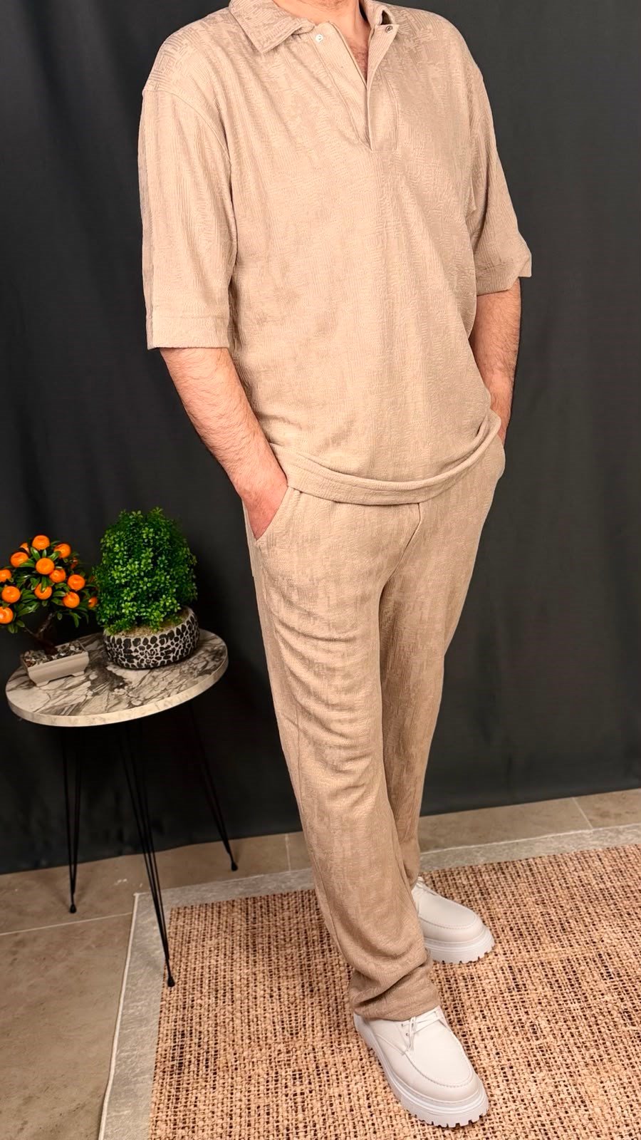 FERMUARLI POLO YAKA JOGGER TAKIM