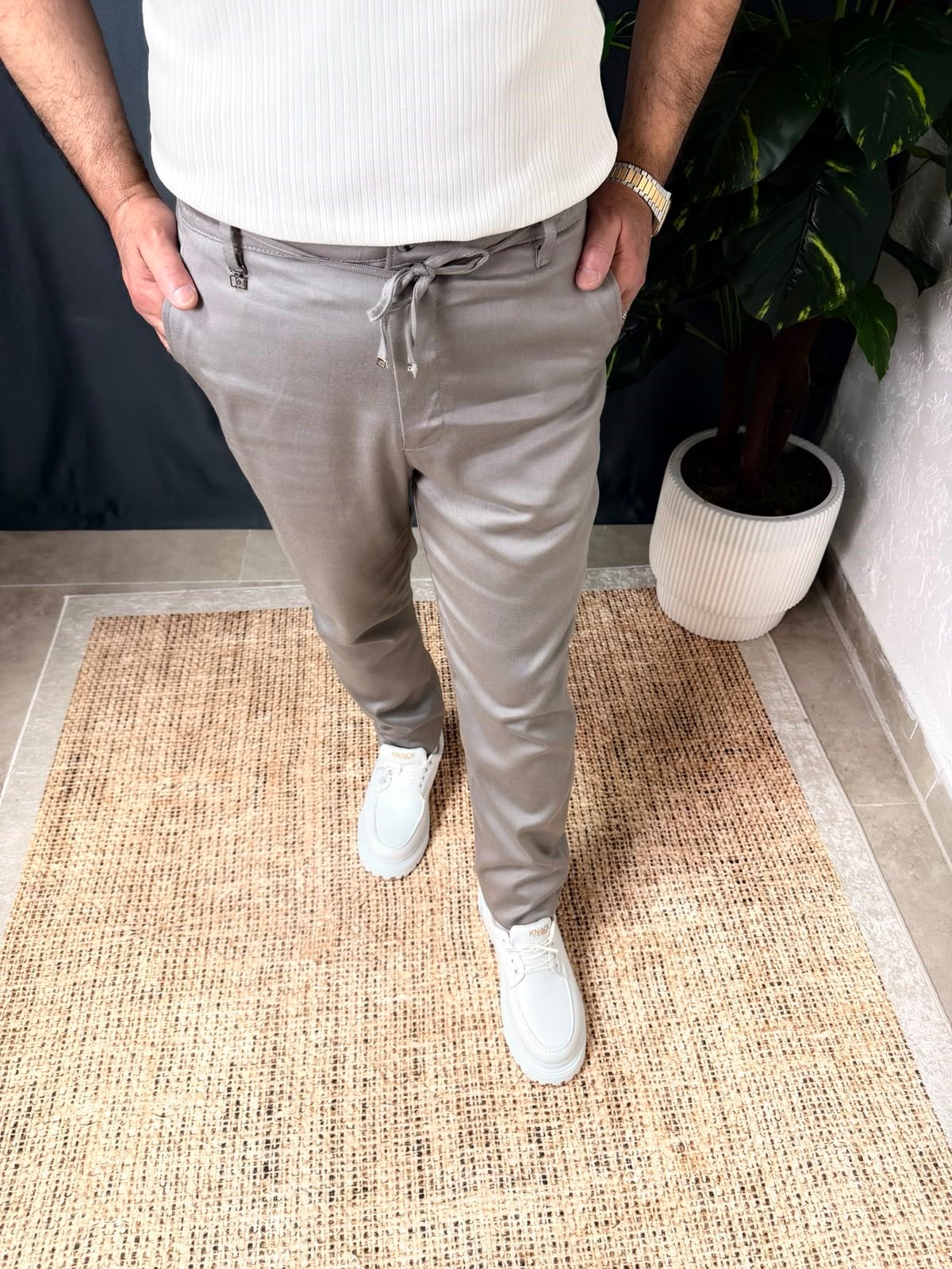 GABARDİN KETEN PANTOLON