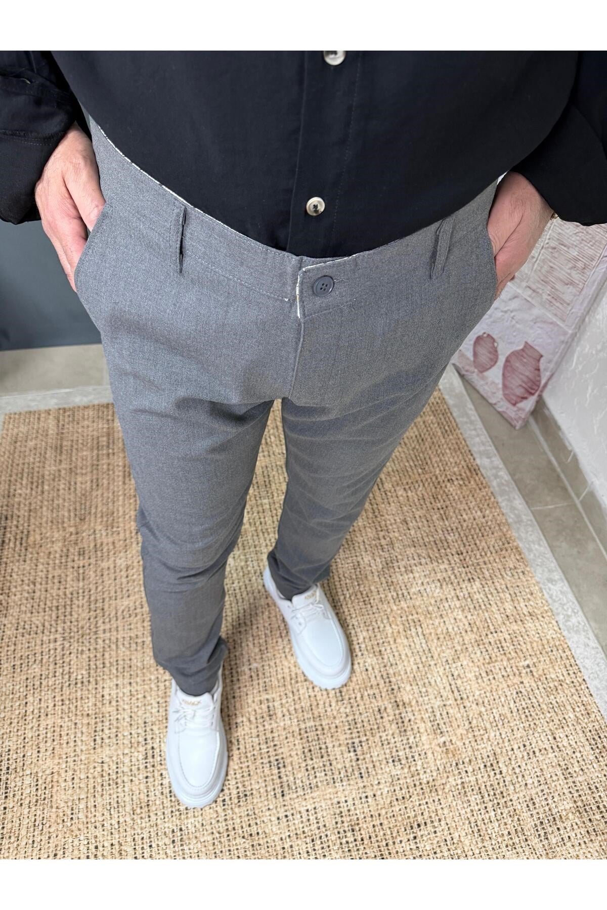 KLASİK DAR KESİM KUMAŞ PANTOLON